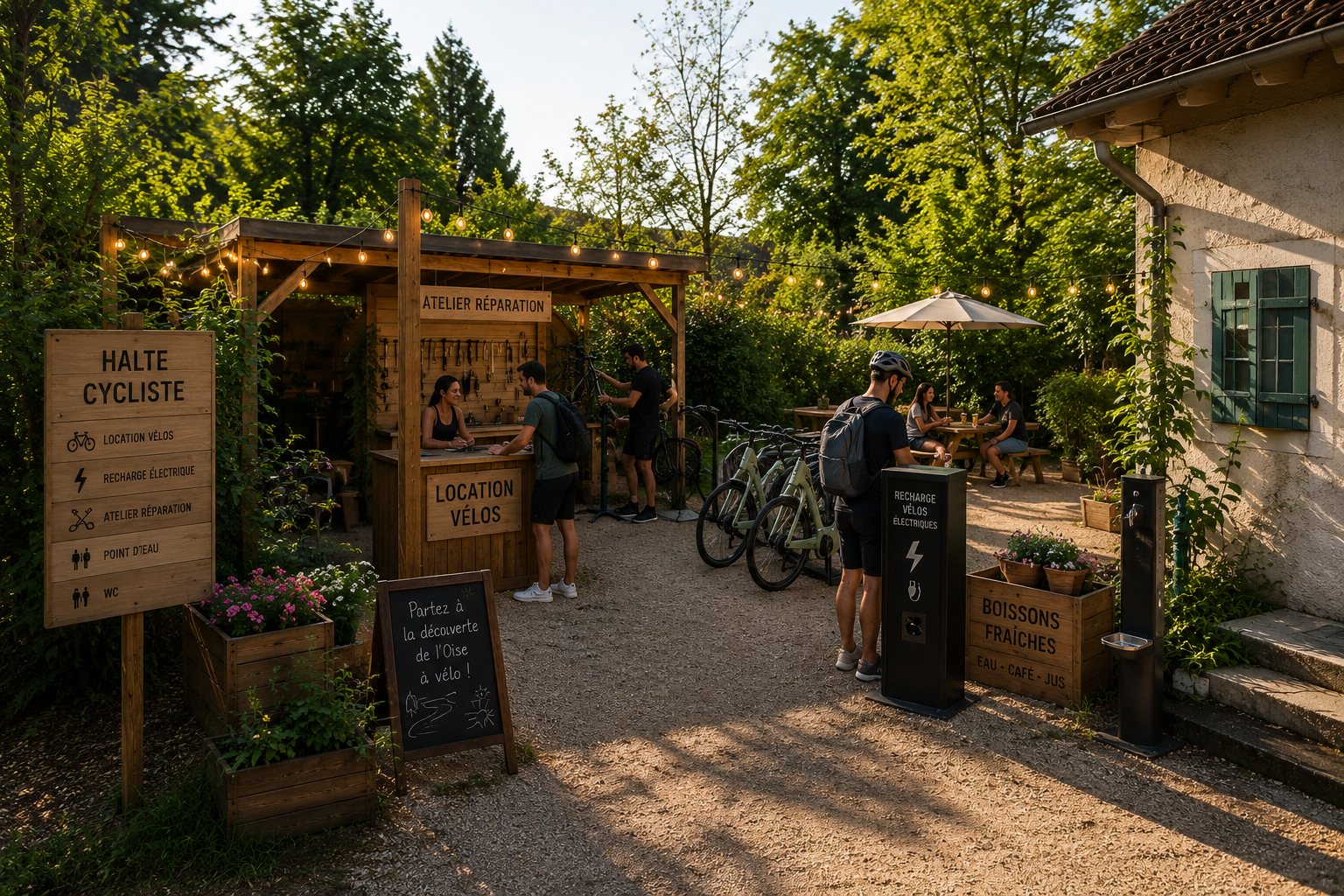 La halte vélo